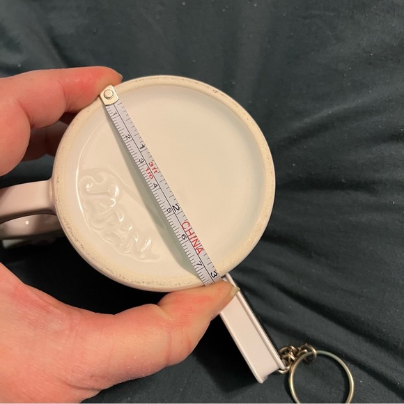 Vintage Easter Mug Coffee Tea Bunny Handle Two Rabbits Eggs Made in Japan White - Picture 6 of 7